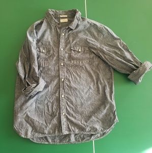 All Saints Denim Button Up Shirt